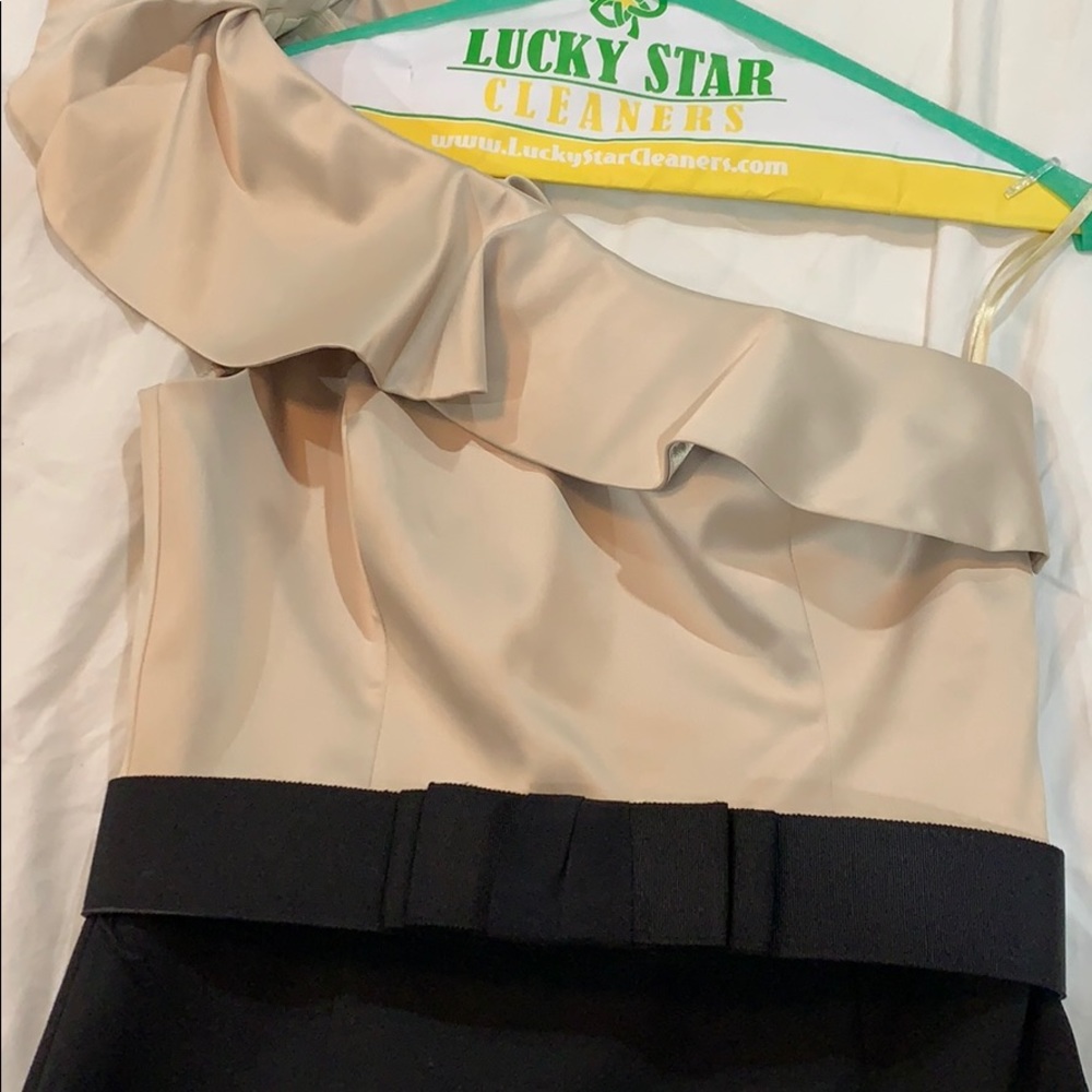 One shoulder fitted dress